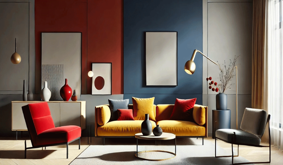 Minimalist Aesthetics with Bold Accents